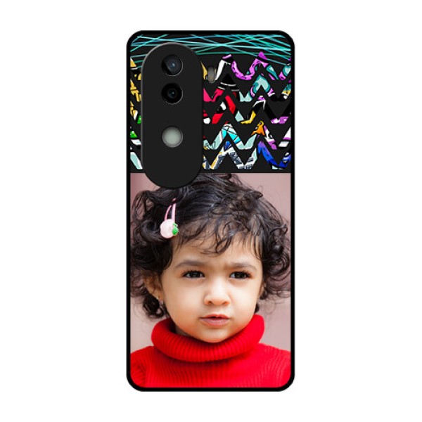 Vivo V40e 5G Custom Glass Phone CaseNeon Abstract Design