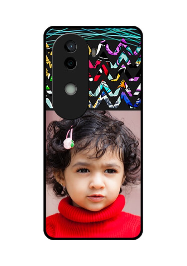 Vivo V40e 5G Custom Glass Phone CaseNeon Abstract Design
