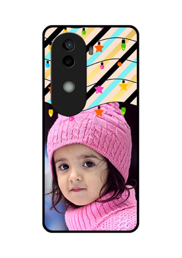Vivo V40e 5G Custom Glass Phone CaseLights Hanging Design