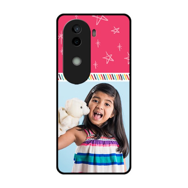 Vivo V40e 5G Custom Glass Phone CaseLine Art Design