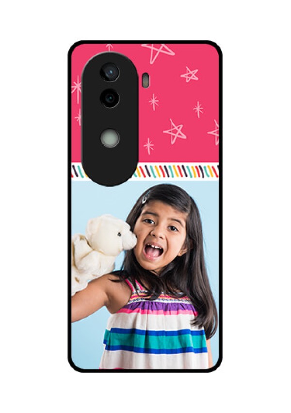 Vivo V40e 5G Custom Glass Phone CaseLine Art Design
