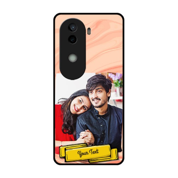 Vivo V40e 5G Custom Glass Phone CaseMarble Texture Design