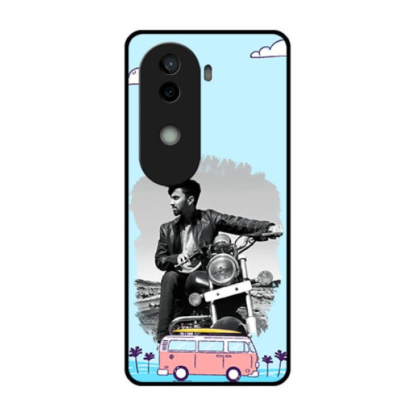 Vivo V40e 5G Custom Glass Phone CaseTravel and Adventure Design