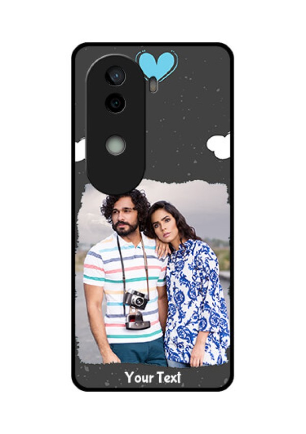 Vivo V40e 5G Custom Glass Phone CaseSplashes With Love Doodles Design