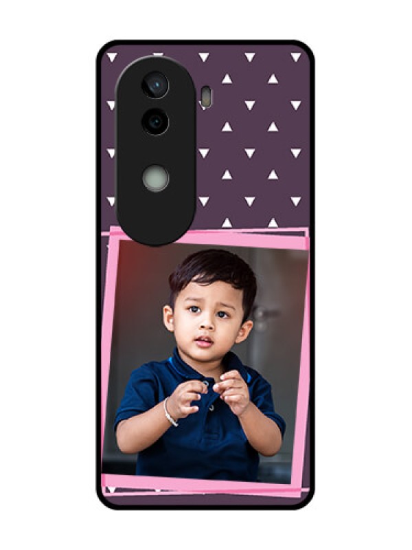 Custom Vivo V40e 5G Custom Glass Phone CaseTriangle Pattern Dotted Design