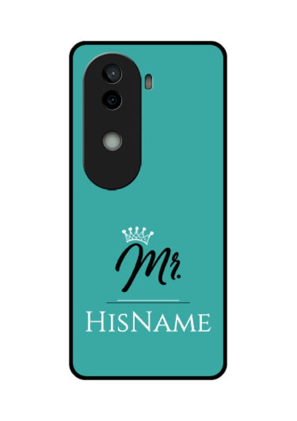 Vivo V40e 5G Custom Glass Phone CaseMr With Name Design