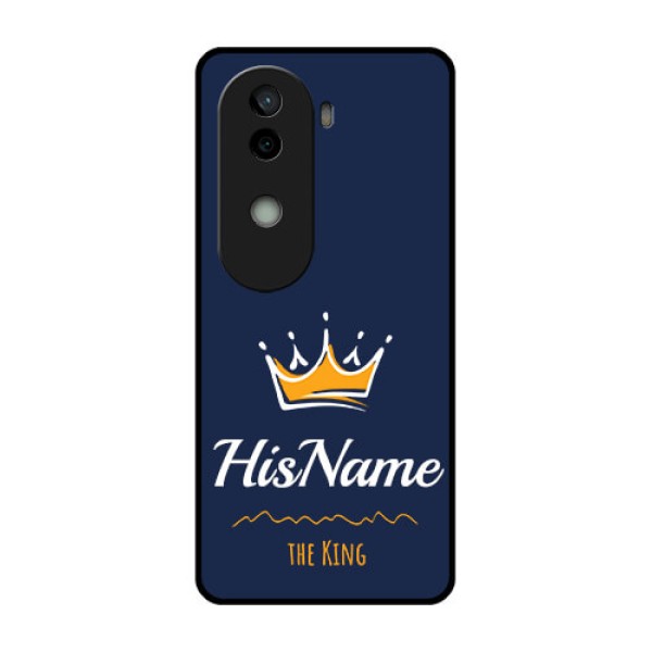 Vivo V40e 5G Custom Glass Phone CaseKing With Name Design