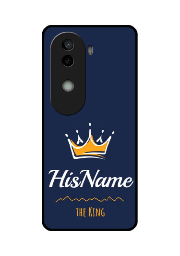 Vivo V40e 5G Custom Glass Phone CaseKing With Name Design