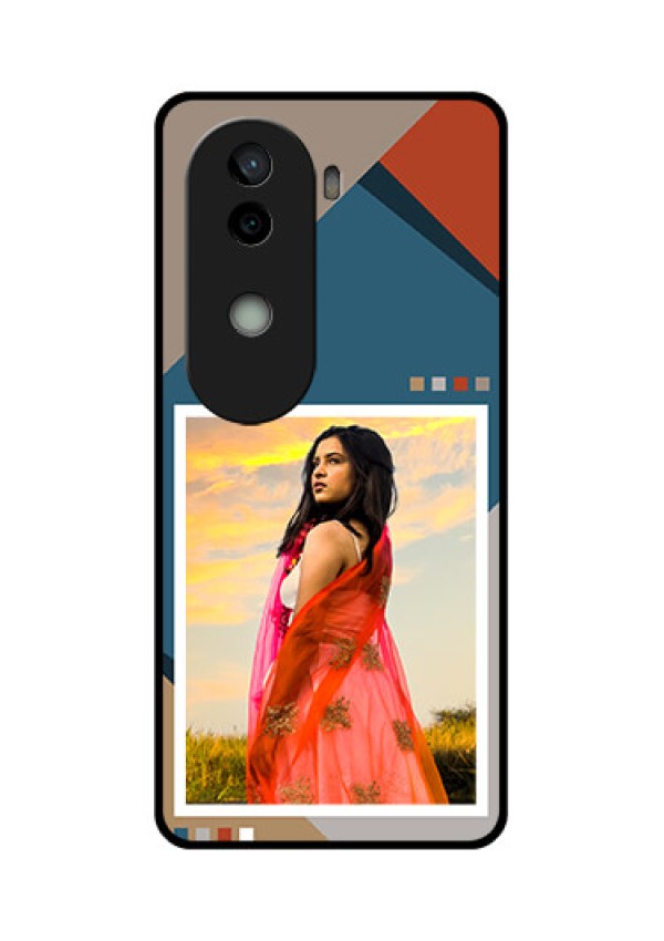 Vivo V40e 5G Custom Glass Phone CaseRetro Color Pallet Design