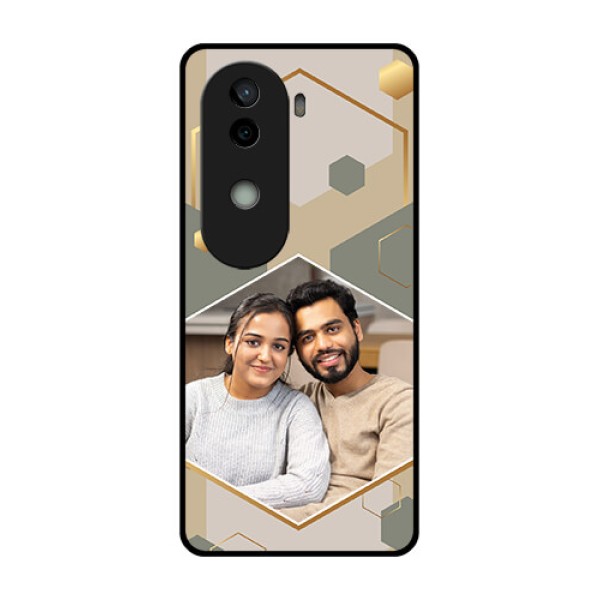 Vivo V40e 5G Custom Glass Phone CaseStylish Hexagon Pattern Design Vivo V40e 5G Custom Glass Phone CaseStylish Hexagon Pattern Design