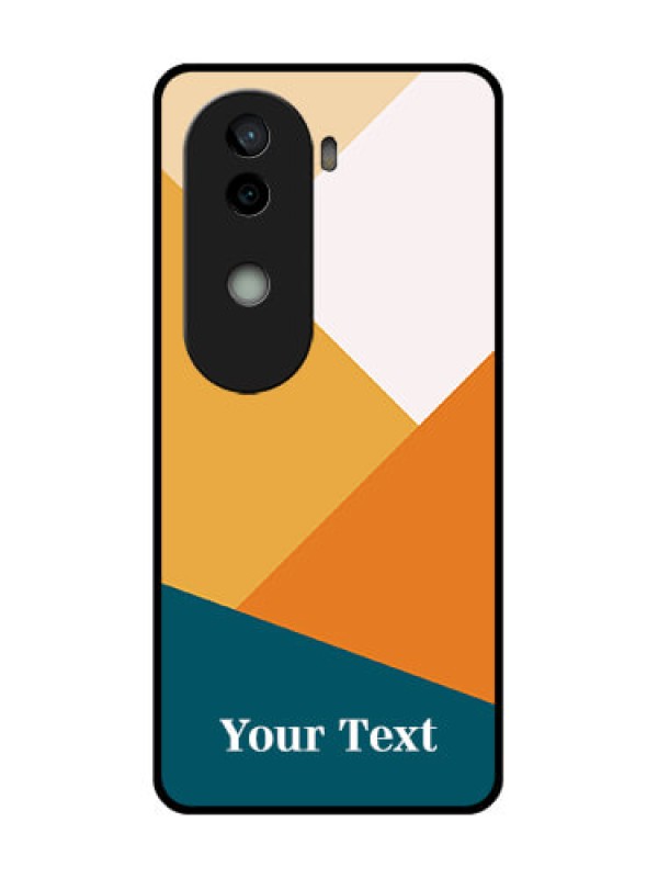 Custom Vivo V40e 5G Custom Glass Phone CaseStacked Multi - Colour Design