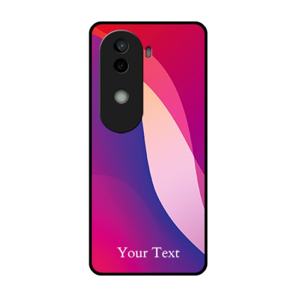 Vivo V40e 5G Custom Glass Phone CaseDigital Abstract Overlap Design