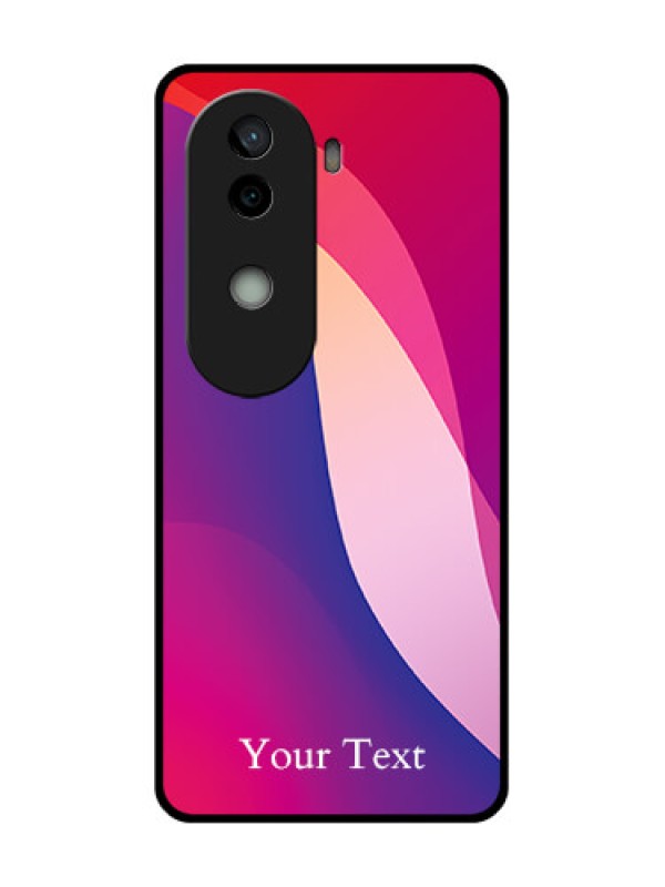 Custom Vivo V40e 5G Custom Glass Phone CaseDigital Abstract Overlap Design