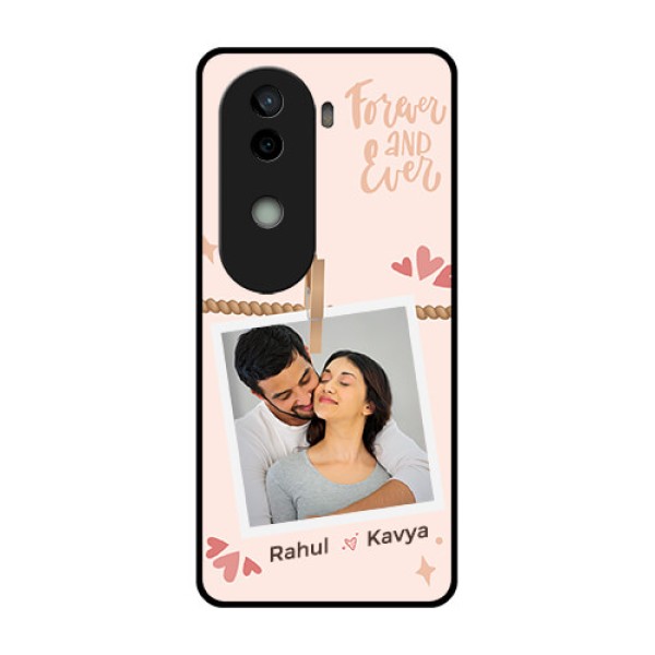 Vivo V40e 5G Custom Glass Phone CaseForever And Ever Love Design