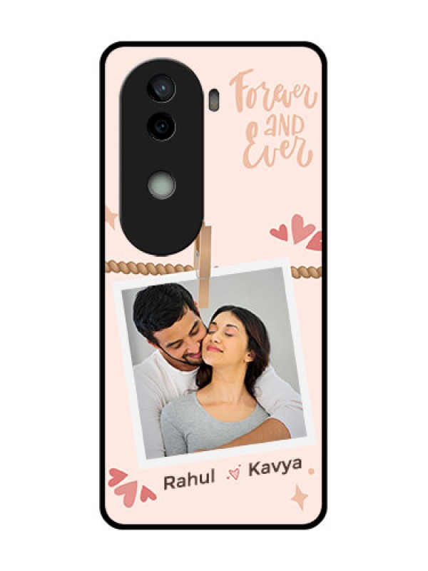 Custom Vivo V40e 5G Custom Glass Phone CaseForever And Ever Love Design