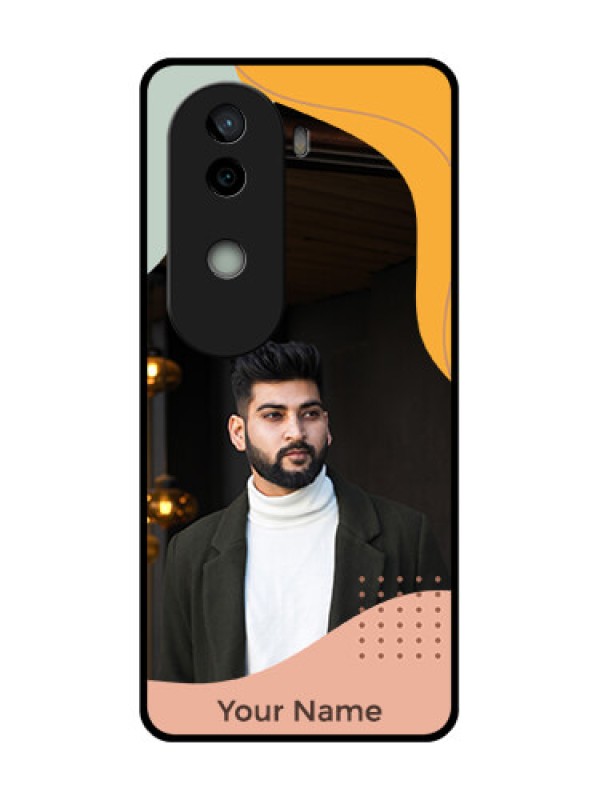 Custom Vivo V40e 5G Custom Glass Phone CaseTri - Coloured Overlay Design