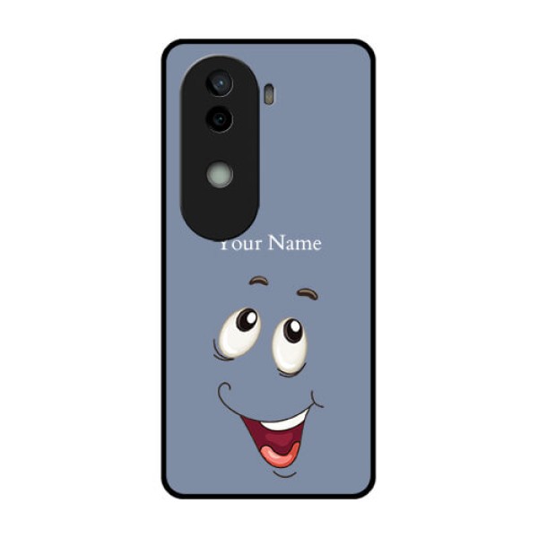 Vivo V40e 5G Custom Glass Phone CaseLaughing Cartoon Face Design