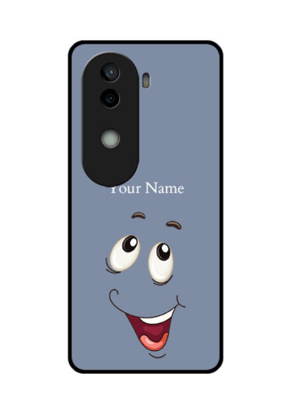 Vivo V40e 5G Custom Glass Phone CaseLaughing Cartoon Face Design