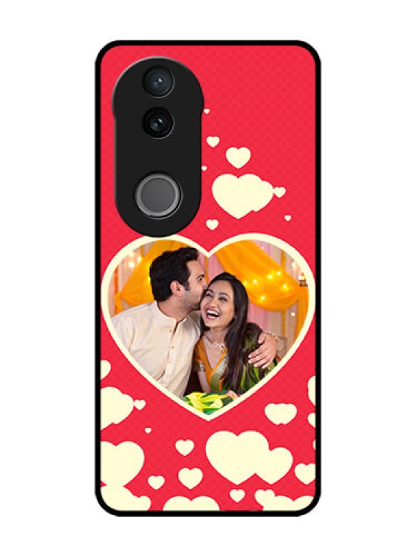 Custom Vivo V50 5G Custom Glass Phone CaseLove Symbols Phone Cover Design