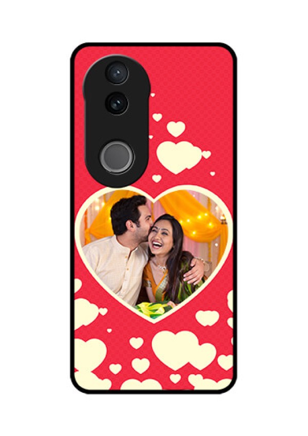 Vivo V50 5G Custom Glass Phone CaseLove Symbols Phone Cover Design