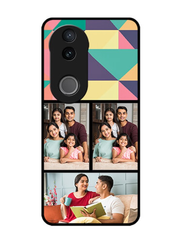 Custom Vivo V50 5G Custom Glass Phone CaseBulk Pic Upload Design