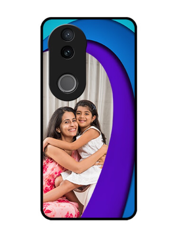 Custom Vivo V50 5G Custom Glass Phone CaseSimple Pattern Design