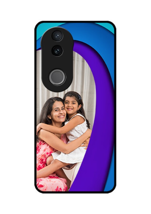 Vivo V50 5G Custom Glass Phone CaseSimple Pattern Design