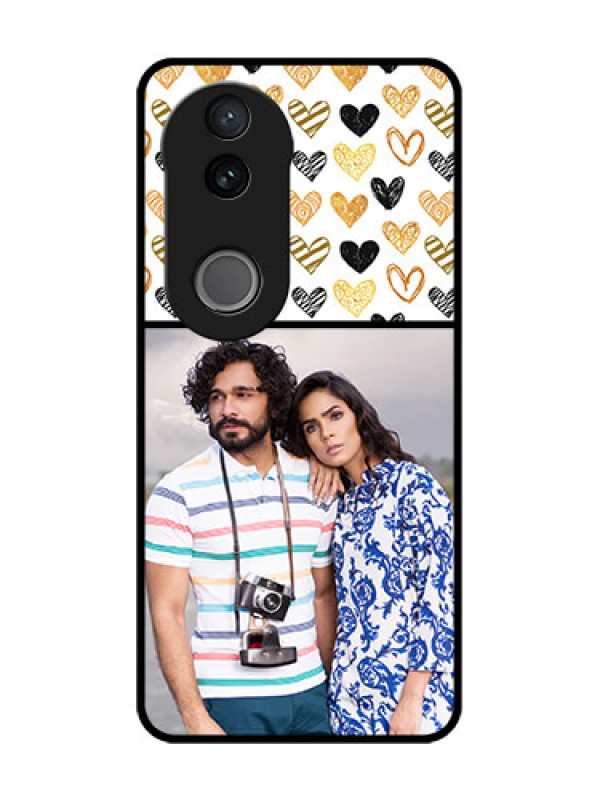 Custom Vivo V50 5G Custom Glass Phone CaseLove Symbol Design