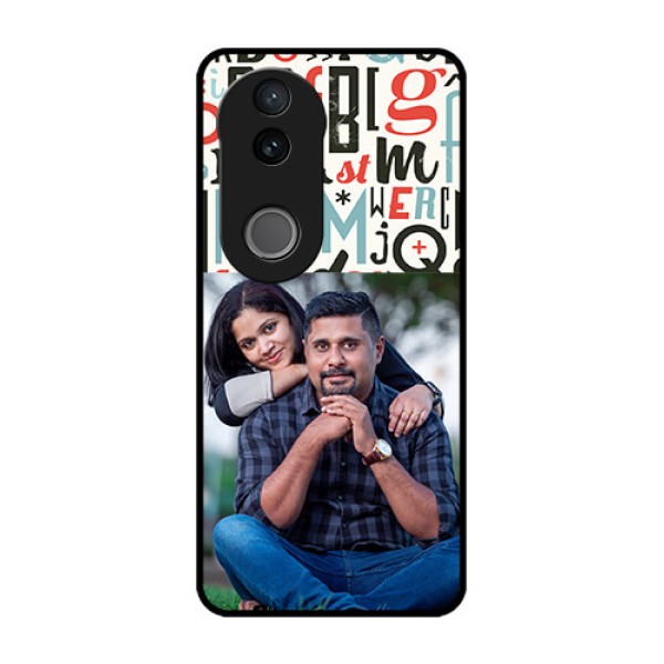 Vivo V50 5G Custom Glass Phone CaseAlphabet Design