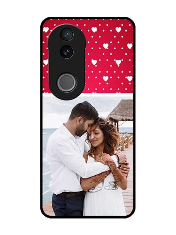 Custom Vivo V50 5G Custom Glass Phone CaseHearts Mobile Case Design