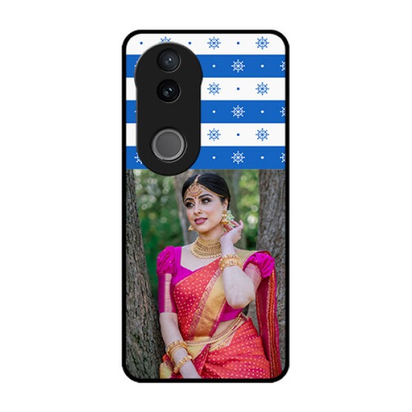 Vivo V50 5G Custom Glass Phone CaseSnow Pattern Design