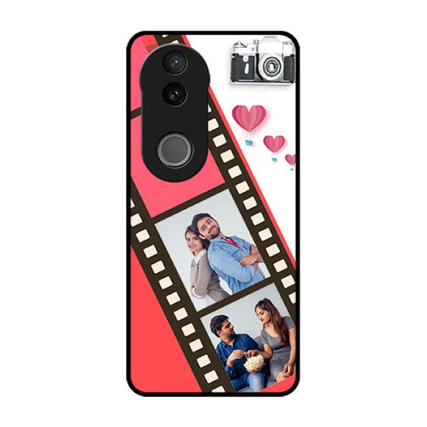 Vivo V50 5G Custom Glass Phone Case3 Image Holder With Film Reel Vivo V50 5G Custom Glass Phone Case3 Image Holder With Film Reel