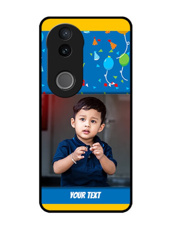 Custom Vivo V50 5G Custom Glass Phone CaseBirthday Wishes Design