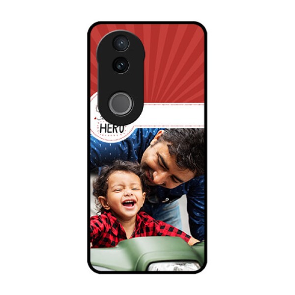 Vivo V50 5G Custom Glass Phone CaseMy Dad Hero Design