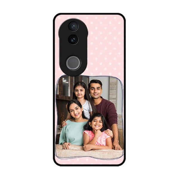 Vivo V50 5G Custom Glass Phone CaseFamily With Dots Design