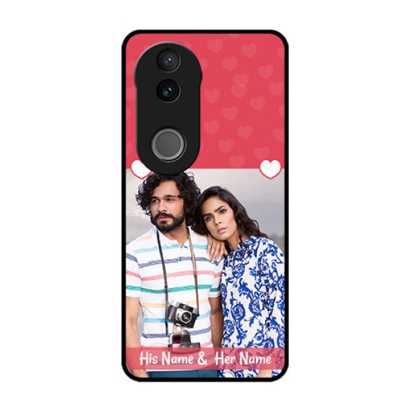 Vivo V50 5G Custom Glass Phone CaseSimple Love Design
