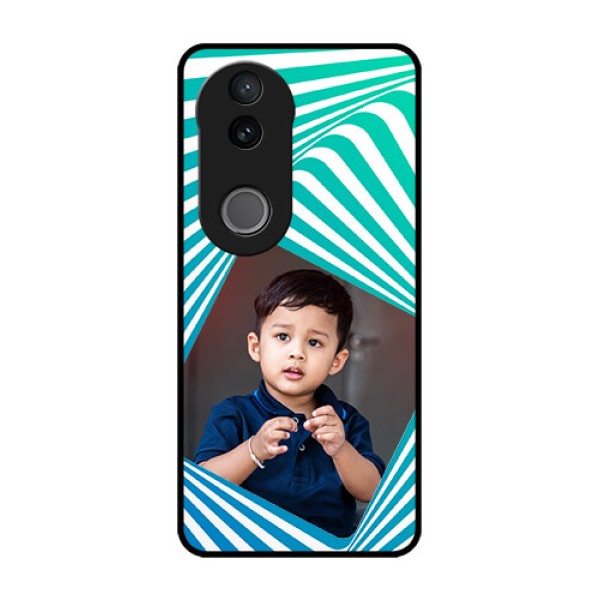 Vivo V50 5G Custom Glass Phone CaseAbstract Spiral Design