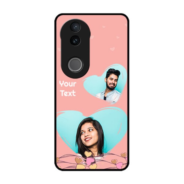 Vivo V50 5G Custom Glass Phone CaseLove Doodle Design