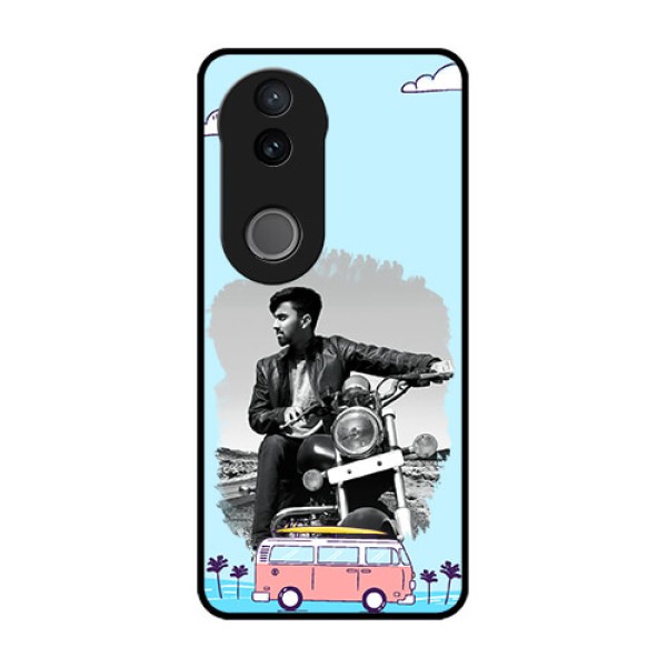 Vivo V50 5G Custom Glass Phone CaseTravel and Adventure Design