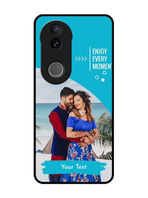 Custom Vivo V50 5G Custom Glass Phone CaseHappy Moment Design
