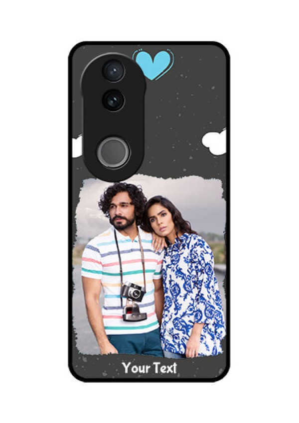 Vivo V50 5G Custom Glass Phone CaseSplashes With Love Doodles Design