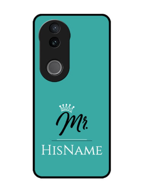 Custom Vivo V50 5G Custom Glass Phone CaseMr With Name Design