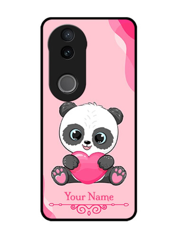 Custom Vivo V50 5G Custom Glass Phone CaseCute Panda Design