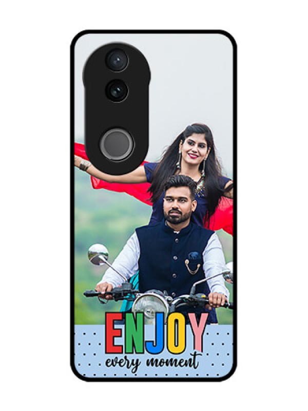 Custom Vivo V50 5G Custom Glass Phone CaseEnjoy Every Moment Design