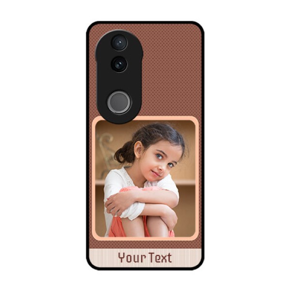 Vivo V50e 5G Custom Glass Phone Case - Simple Pic Upload Design