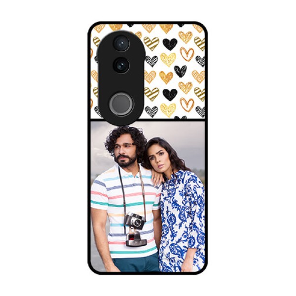 Vivo V50e 5G Custom Glass Phone Case - Love Symbol Design