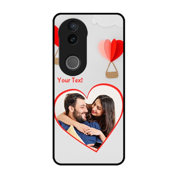 Vivo V50e 5G Custom Glass Phone Case - Parachute Love Design