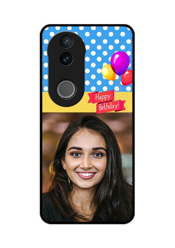 Vivo V50e 5G Custom Glass Phone Case - Happy Birthday Design