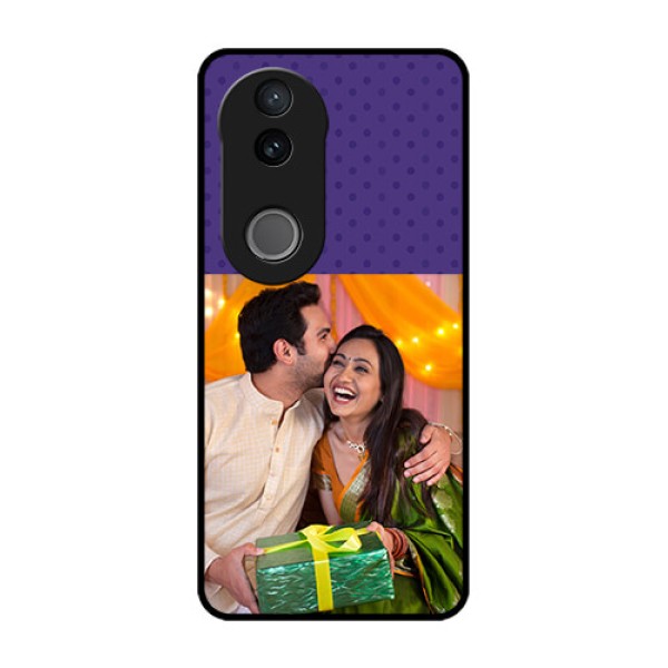 Vivo V50e 5G Custom Glass Phone Case - Violet Colored Pattern Design Vivo V50e 5G Custom Glass Phone Case - Violet Colored Pattern Design