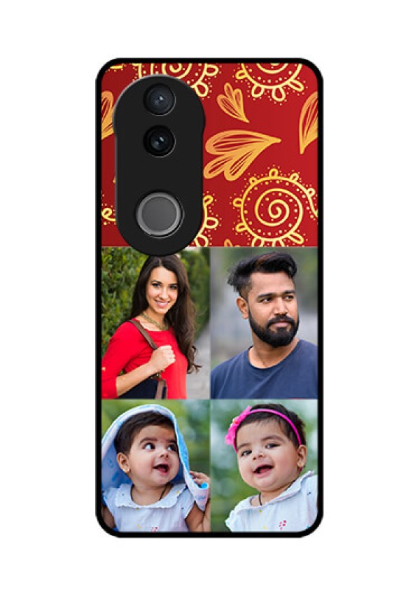 Vivo V50e 5G Custom Glass Phone Case - 4 Image Traditional Design
